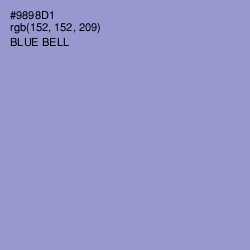 #9898D1 - Blue Bell Color Image
